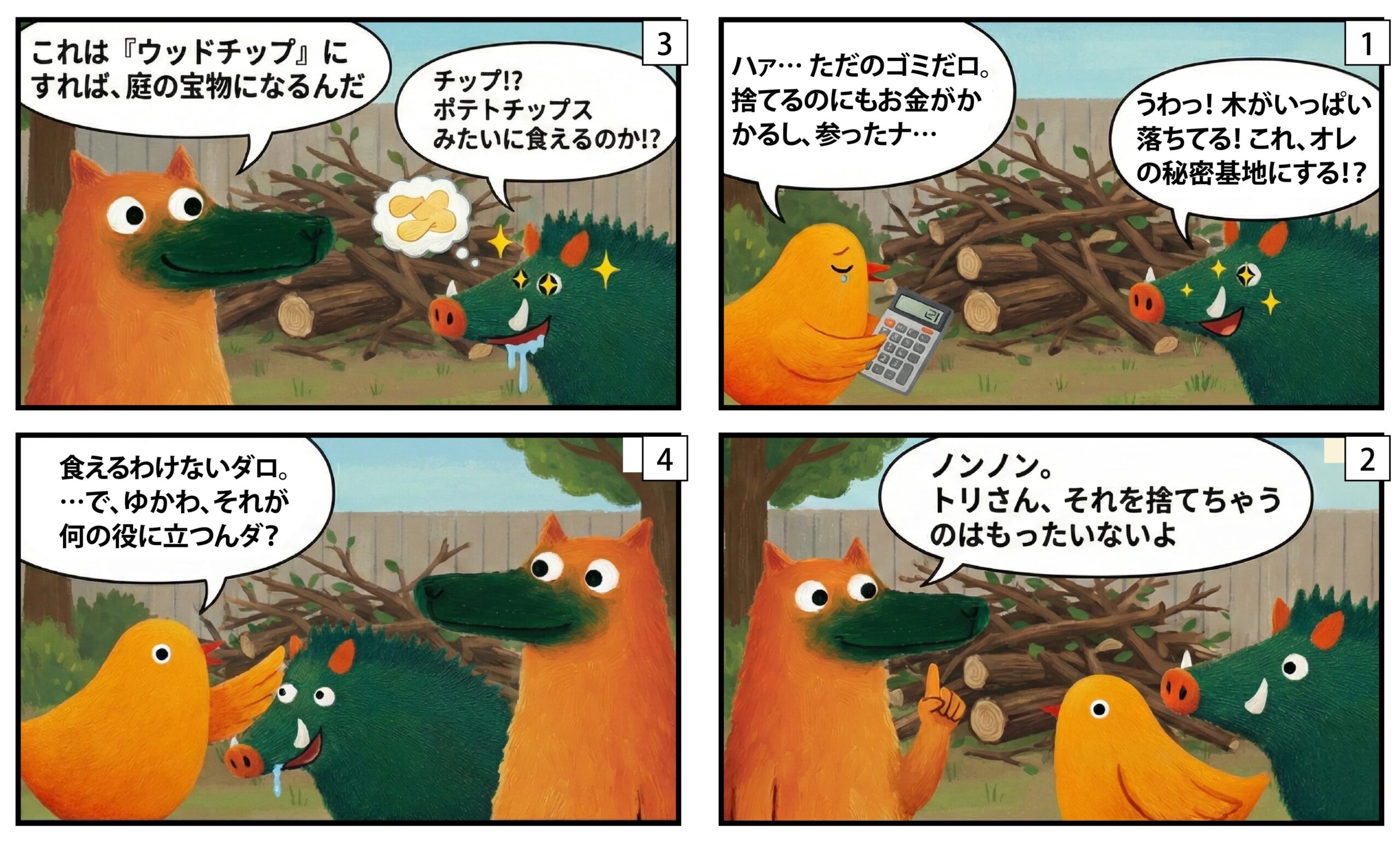 ガーデンシュレッダー漫画①|もくめディア