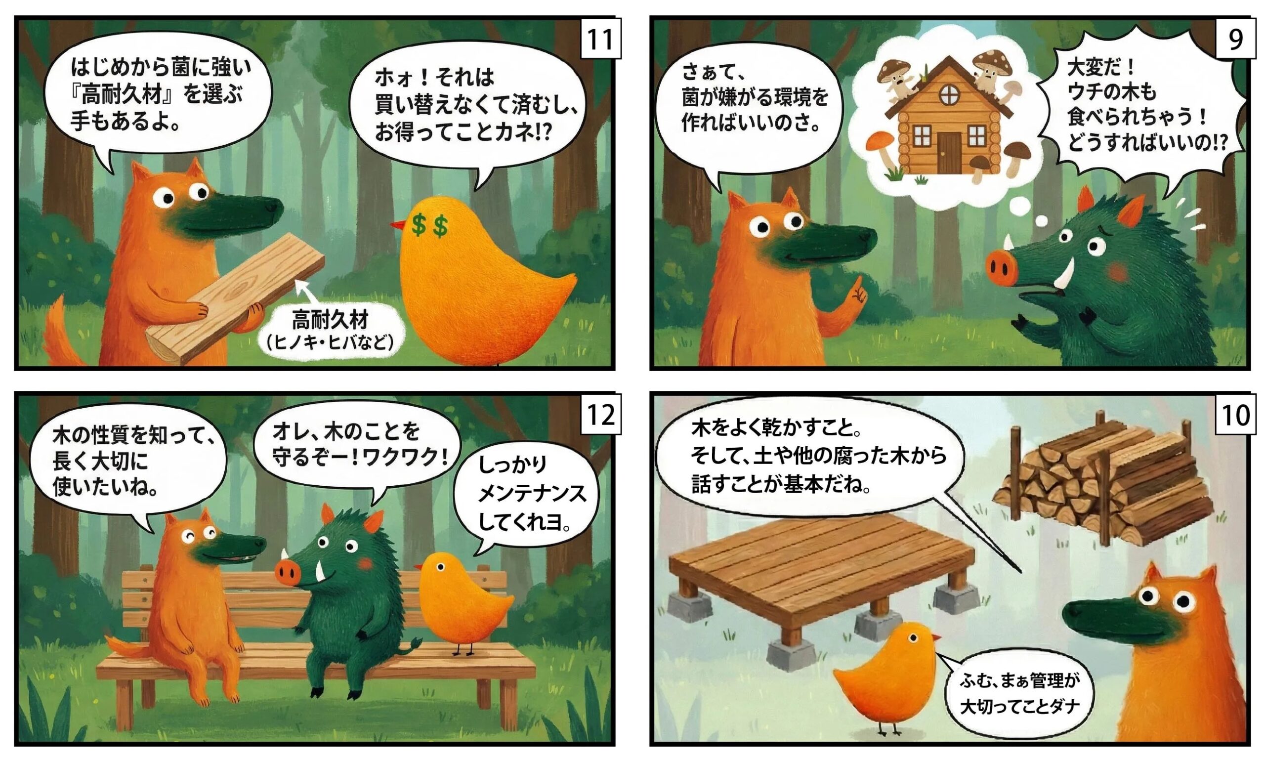 木が腐る理由漫画③|もくめディア