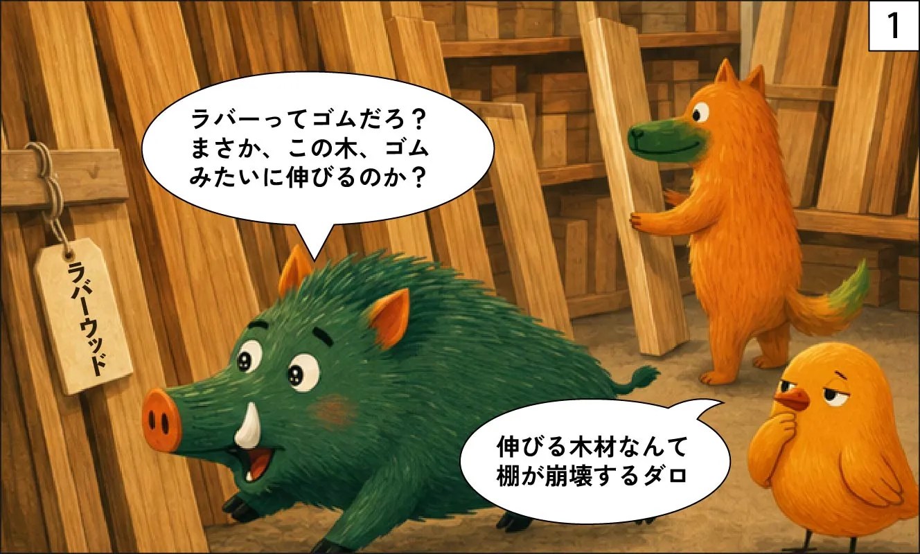もくめディア|ラバーウッドとは?ゴムを採り終えた木の集成材-1