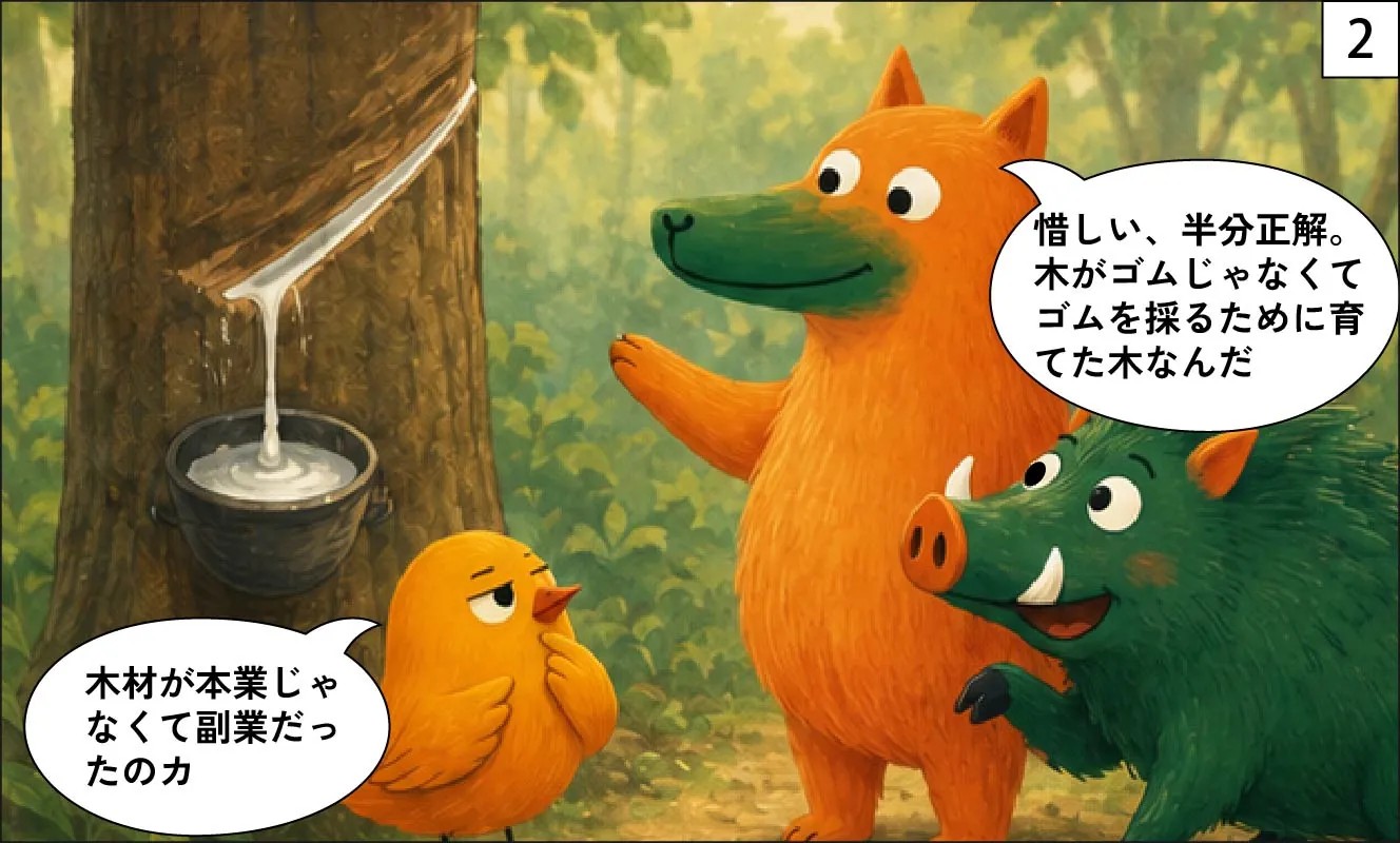 もくめディア|ラバーウッドとは?ゴムを採り終えた木の集成材-2