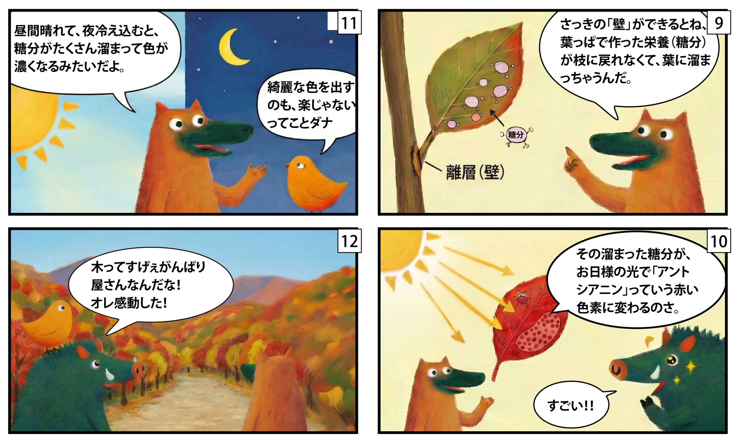 【もくめディア】紅葉漫画③