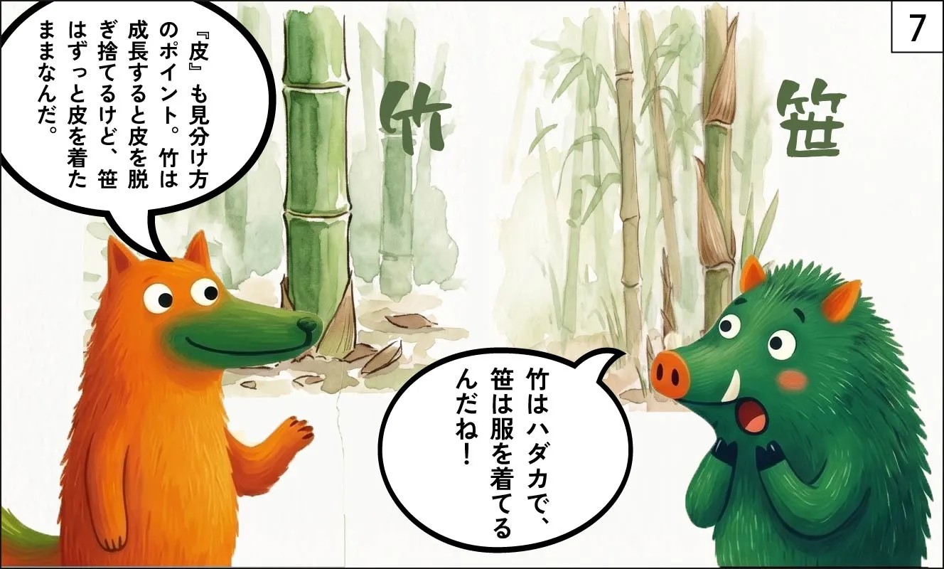 竹と笹のちがい漫画7