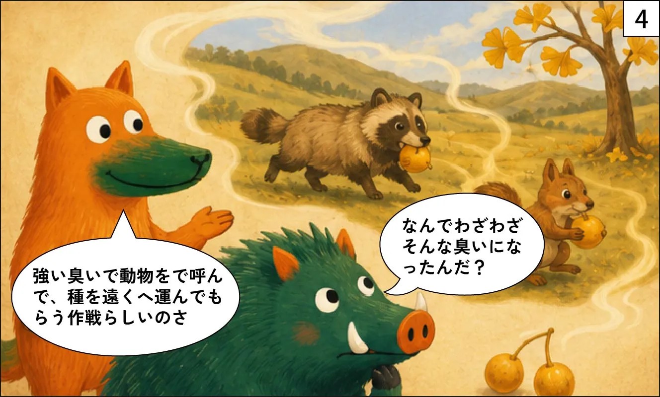 もくめディア|銀杏はなぜ臭い?-4